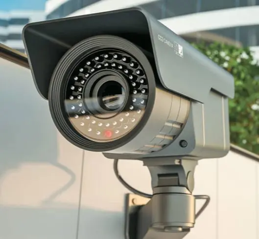 Instalación de cámara exterior con infrarrojos