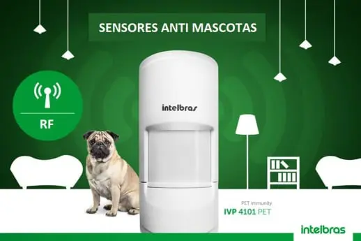 Sensor alarma anti mascota interior exterior