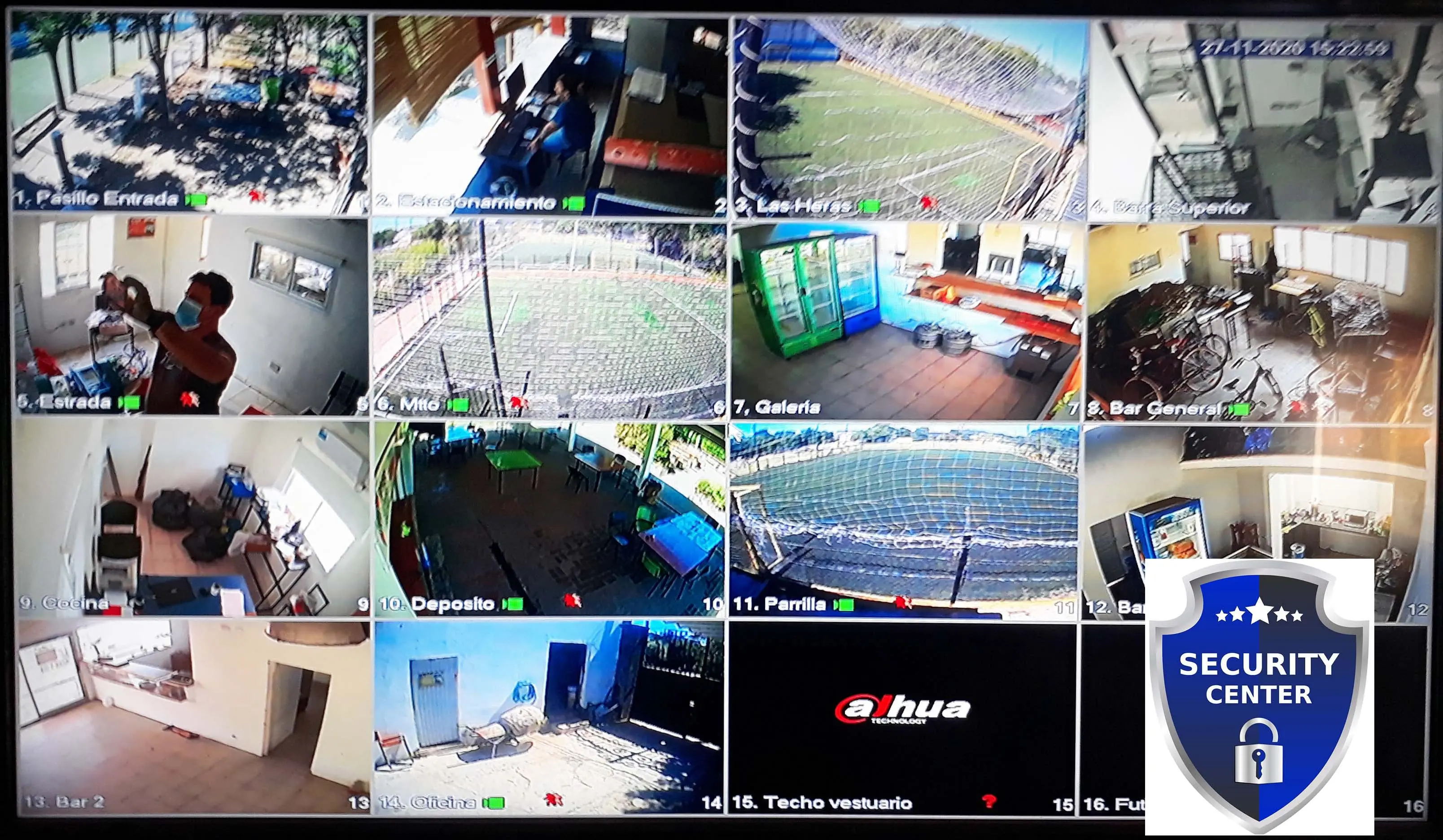 Instalación camaras de seguridad empresa textil