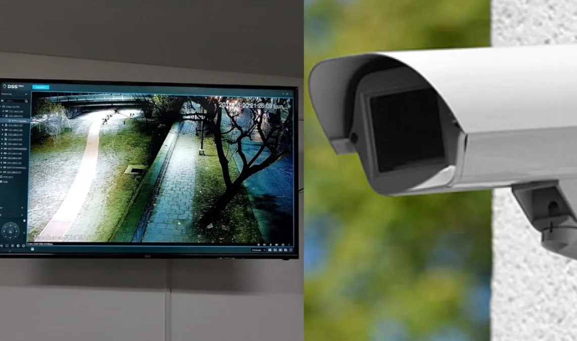 Cámara de seguridad con monitor