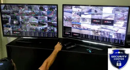 Instalación central monitoreo de cámaras