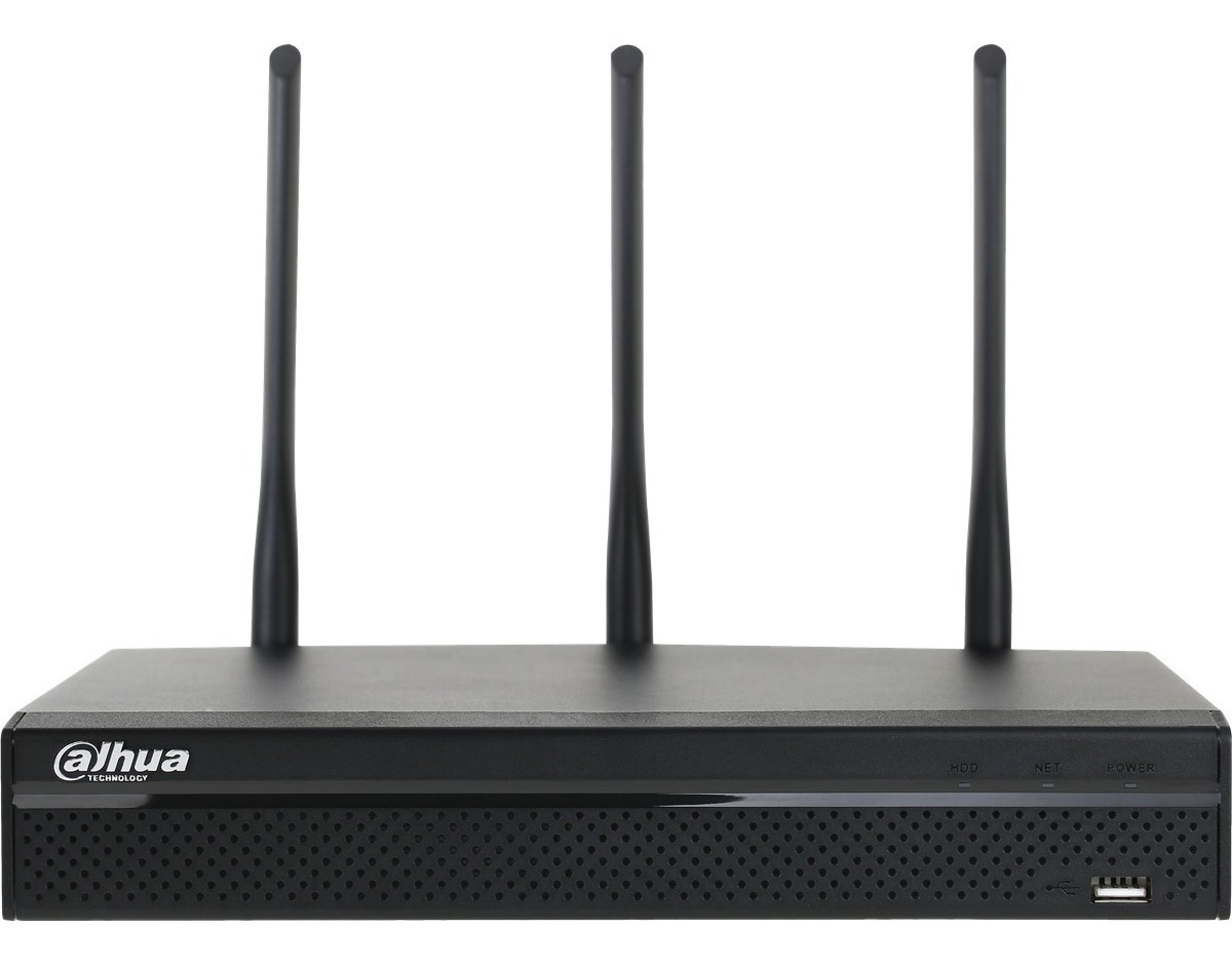 DAHUA NVR1104HS-W-S2-CE – Video Grabadora Wi-Fi, Antena dual, 4 canales @1080P (25 cps), H