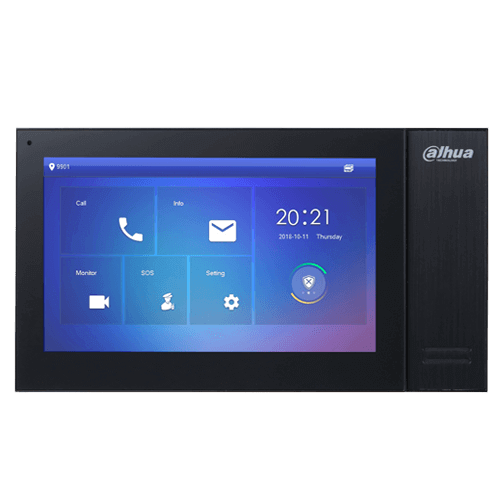 DAHUA VTH2421FB-P – Monitor 7" IP PoE Activo Dahua, Touch Capacitivo, 6 Entradas y 1 Sali…