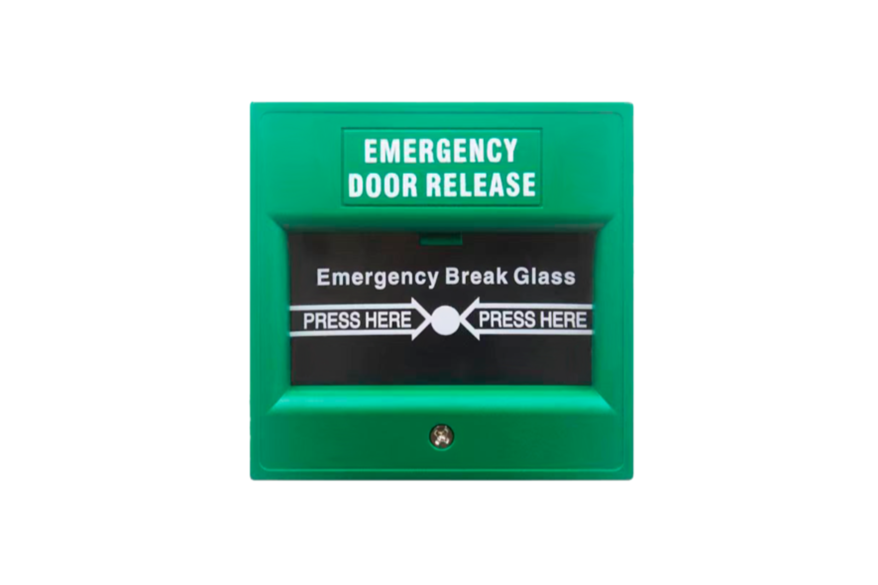 SUDVISION DRB-823 – Pulsador desalida de emergencia; Carcasa plástica, verde, fácil de in…