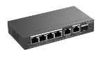 Reyee RG-ES206GS-P – Administrable, Switch metálico administrable; 4 puertos PoE/POE+, Has…