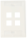 COMMSCOPE 1-2111011-3 – Faceplate c/identificacion 4 puertos Color Alpine White (Blanco)