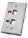 REGUVOLT RV-FPLATE-2U – Face plate 2 port / Size:70X115mm