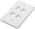 REGUVOLT RV-FPLATE-4U – Face plate 4 port / Size:70X115mm