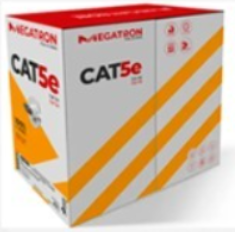 MEGATRON CAT5E305N – BOBINA CABLE UTP 4 PARES CAT 5E 305 MTS MEGATRON 100% COBRE, NEGRO EX…