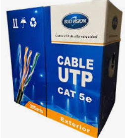 SUDVISION SUD-UTP5E-305BC-EX – Cable UTP CAT5e-Exterior-100% cobre-Caja 305mts
