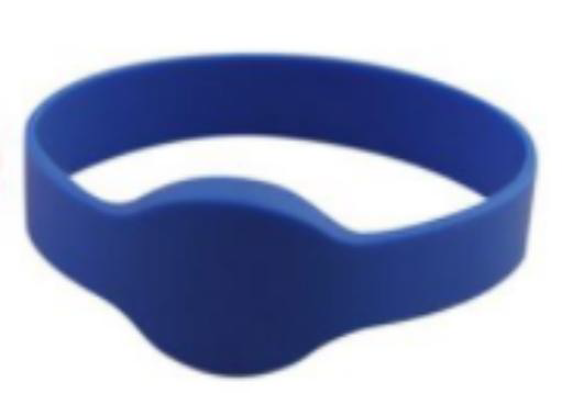 ZIJI ZLP-03EM – Pulsera de silicona RFID 125 KHz de fábrica con color azul
