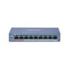 HIKVISION DS-3E0109P-E(C) – Switch 8 puertos PoE + 1 uplink 100 Mbps, 802