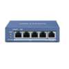 HIKVISION DS-3E0505P-E – Switch Gigabit, no administrable, 4 Puertos 1000 Mbps PoE, más 1 Puer…