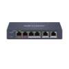 HIKVISION DS-3E1106HP-EI – Switch monitoreable PoE+, 4 puertos 10/100 Mbps PoE más 2 puerto RJ45…