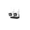 HIKVISION DS-J142I/NKS422W0H - Kit compuesto por 2 cámaras IP WiFi bullet de 2Mpx y NVR, con fuentes y cable UTP Cat5e de 1 metro. – Kit compuesto por 2 cámaras IP WiFi bullet de 2Mpx más NVS, con fuent…