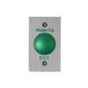 HIKVISION DS-K7P05 – Botón REX tipo hongo color verde, base rectangular metálica