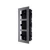 HIKVISION DS-KD-ACF3/PLASTIC – Carcasa de montaje de 3 módulos p/frente videoportero modular