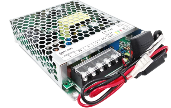 SC 15624L – FUENTE 12V 10A UPS, CHAPA CON CABLES PARA CONECTAR BATERIA