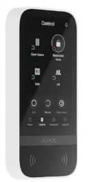 AJAX Keypad touchscreen W – Permite gestionar los dispositivos de seguridad y de domótica, Cuenta…
